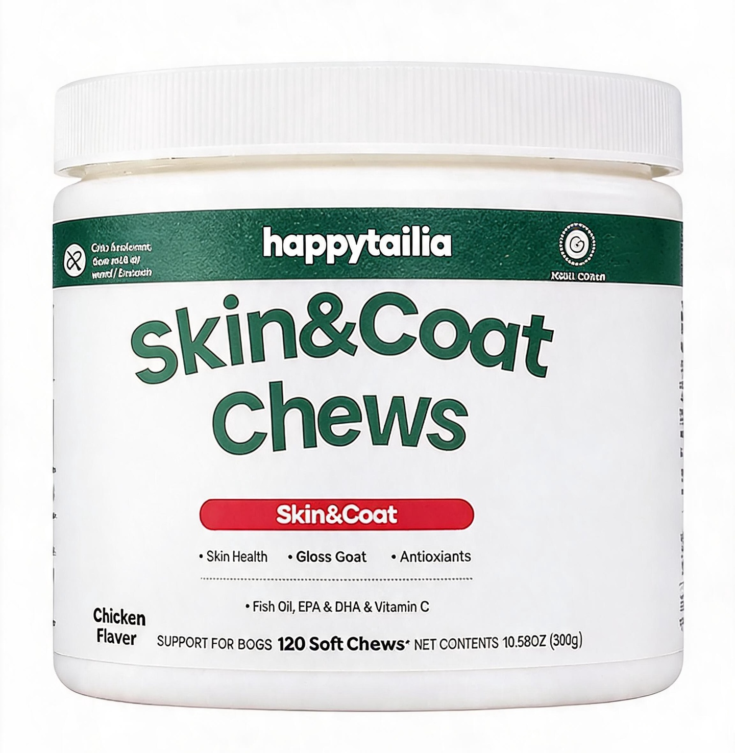 Skin & Coat Soft Chews – 120 Count