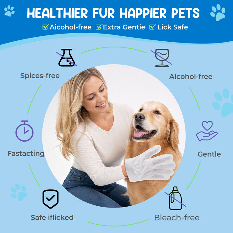 HappyTailia™ Pet Glove Wipes