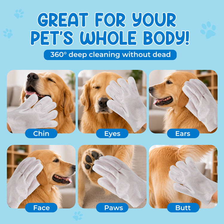 HappyTailia™ Pet Glove Wipes