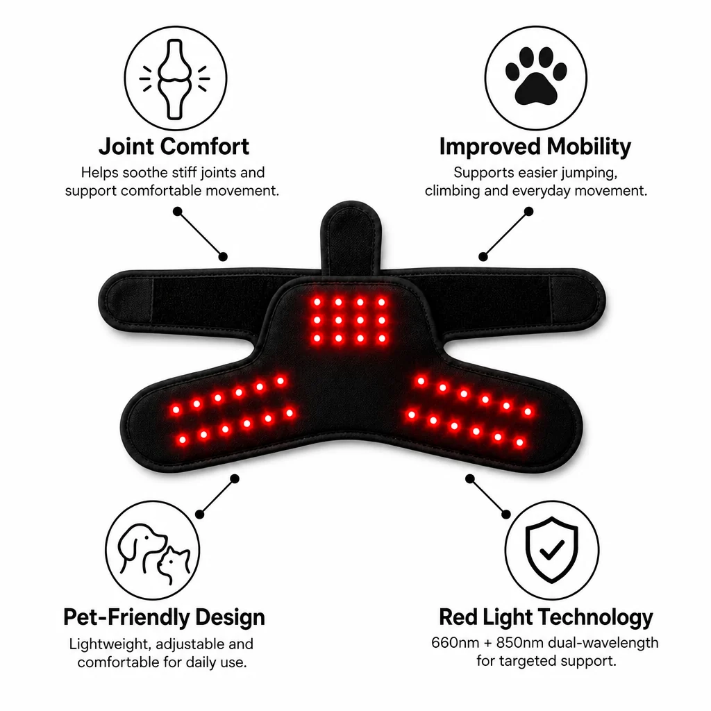 HappyTailia™ Red Light Therapy Sleeve for Dogs